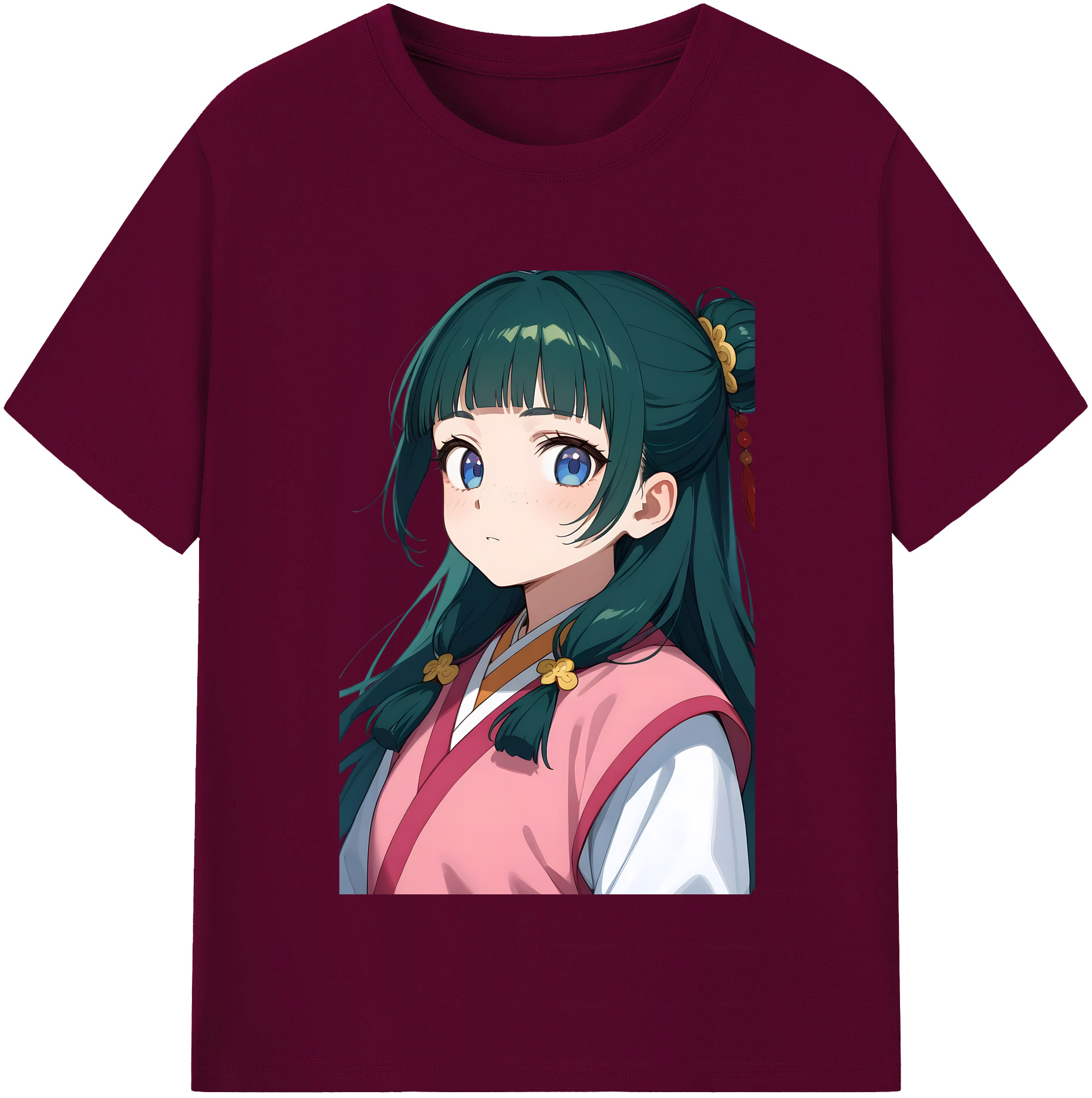 （画像用） 薬屋のひとりごと The Apothecary Diaries レディースカジュアルプリントTシャツ（綿100％）